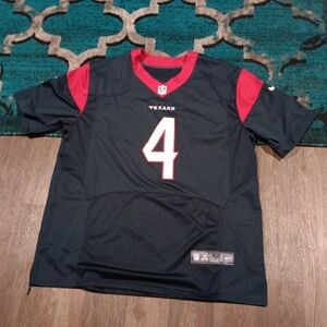Nike On field Houston Texans Deshaun Watson 4 Blue Jersey Size 52